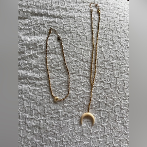 Crescent Moon Layered Necklaces - Picture 4 of 6